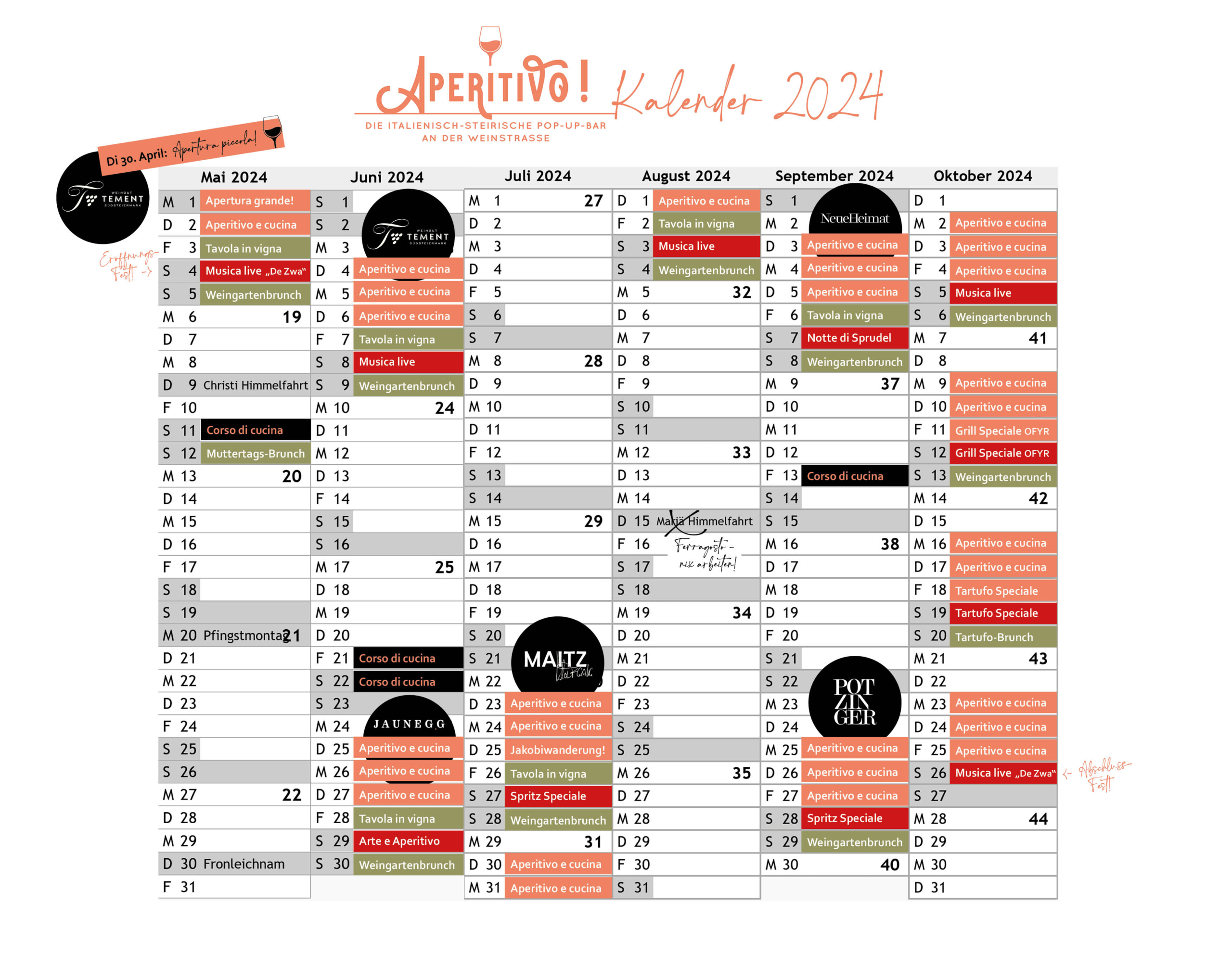 Aperitivo Kalender